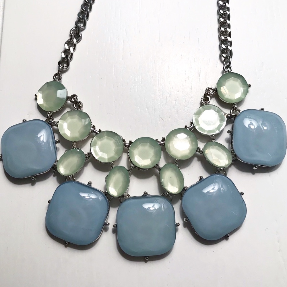 FINAL PRICE, NWOT Light Blue and Green Necklace